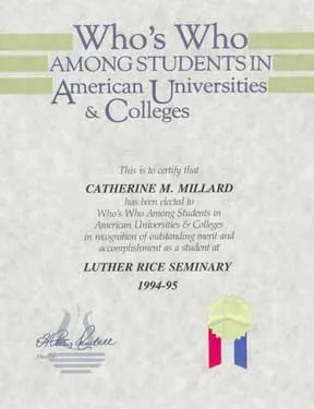 A certificate of recognition for students in american universities and colleges.